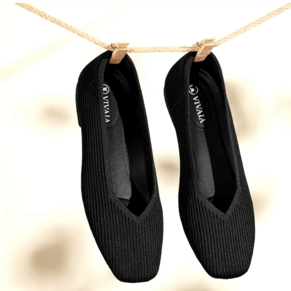 NWOT Vivaia Margot 2.0 Square Toe Flats 41/9.5 wide